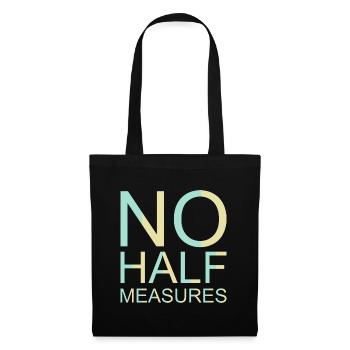 Graphique sans demi-mesures - Sac en tissu - noir - Devant