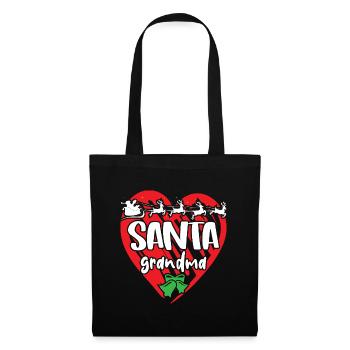 Père Noël Joyeux Noël - Sac en tissu - noir - Devant
