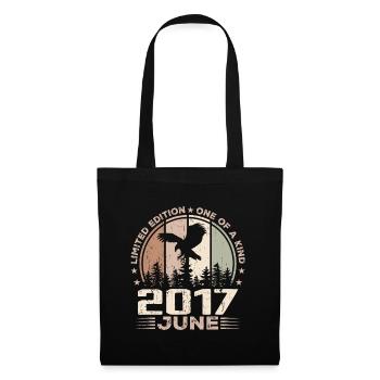 Incomparable depuis juin 2017, 7e Anniversaire - Sac en tissu - noir - Devant