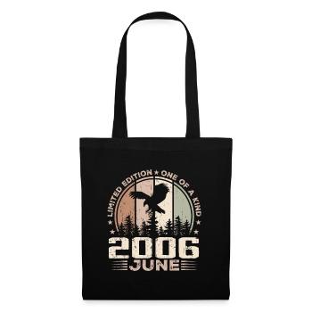 Incomparable depuis juin 2006, 18e Anniversaire - Sac en tissu - noir - Devant
