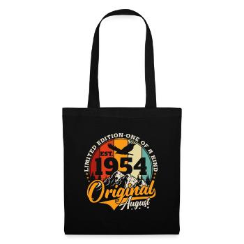 August 1954 Vintage Vintage Retro Birthday - Tote Bag - black - Front