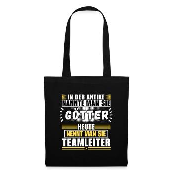 Dieux dans l'Antiquité. Aujourd'hui chef d'équipe - Sac en tissu - noir - Devant