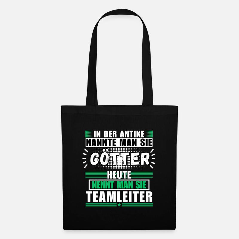 Götter in der Antike. Heute Teamleiter - Stoffbeutel - Schwarz