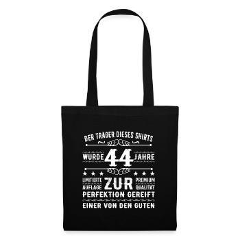 44 Years Gift Idea for 44 - Birthday - Tote Bag - black - Front
