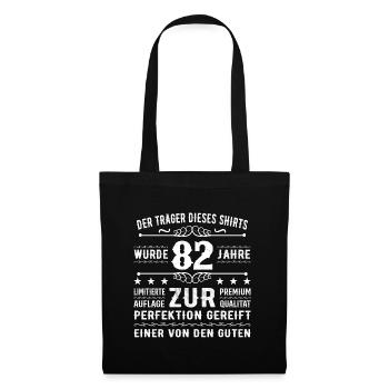 82 Years Gift Idea for 82 - Birthday - Tote Bag - black - Front