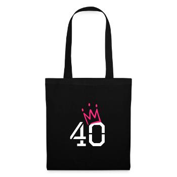 40 - Sac en tissu - noir - Devant