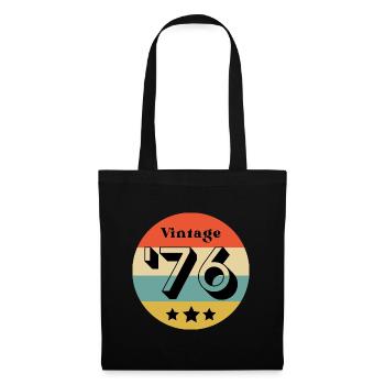 millésime 1976 - Sac en tissu - noir - Devant