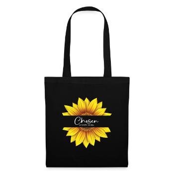 Christian Sunflower design I am Chosen John 15:16 - Sac en tissu - noir - Devant