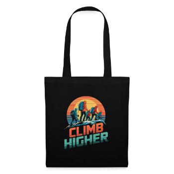 Climb Higher Retro Hikers - Tote Bag - black - Front