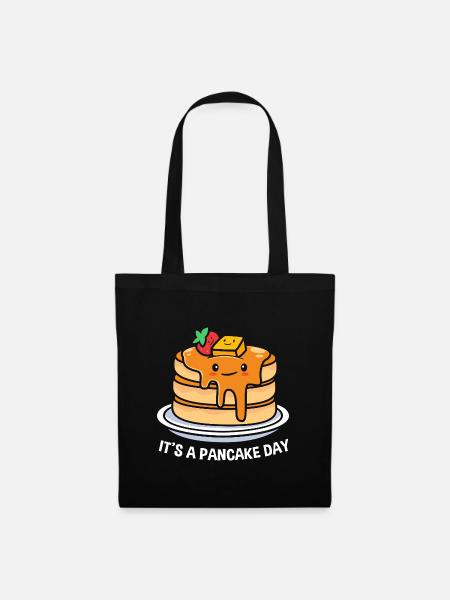 Pfannkuchen - Stoffbeutel - Schwarz