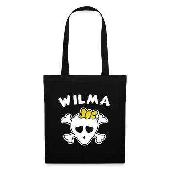 Pirate Wilma Design for Girls and Women - Tote Bag - black - Front