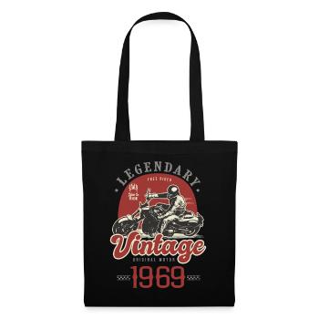 1969 anniversary motorcycle biker vintage years - Tote Bag - black - Front