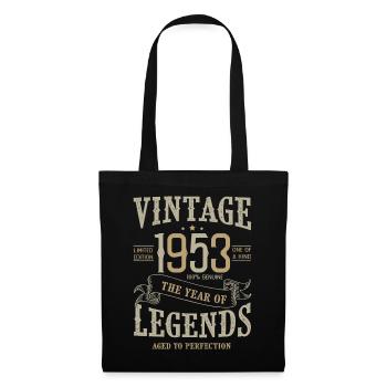 1953 Jahrgangsjubiläum Born Legends 1953 - Stoffbeutel - Schwarz - Vorne