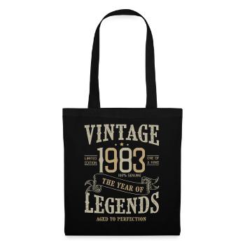 1983 vintage anniversary born legends 1983 - Tote Bag - black - Front