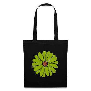 Fleur verte, fleur verte, fleurs vertes, jour de la Saint-Patrick - Sac en tissu - noir - Devant