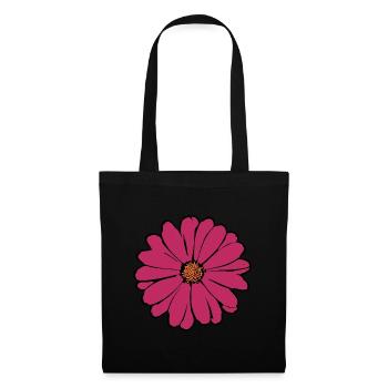 flower, blossom, red, violet - Tote Bag - black - Front