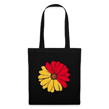 70s Flower Pattern - Tote Bag - black - Front