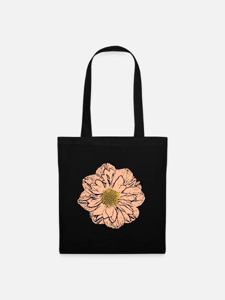 Blume pastell Blume Blumen pastell Blumen - Stoffbeutel - Schwarz