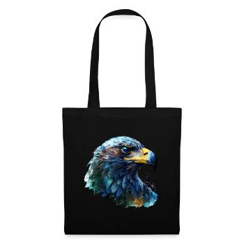 Adler - Stoffbeutel - Schwarz - Vorne