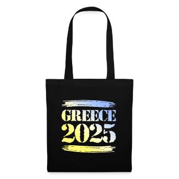 Greece 2025 - Stoffbeutel - Schwarz - Vorne