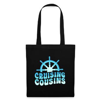 Cousins Kreuzfahrt Kreuzfahrtschiff - Stoffbeutel - Schwarz - Vorne