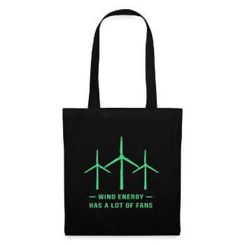 Wind turbine, wind energy, wind power - Tote Bag - black - Front