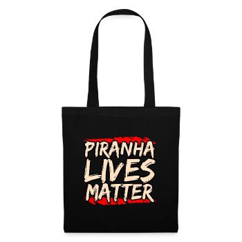 Piranha - Stoffbeutel - Schwarz - Vorne