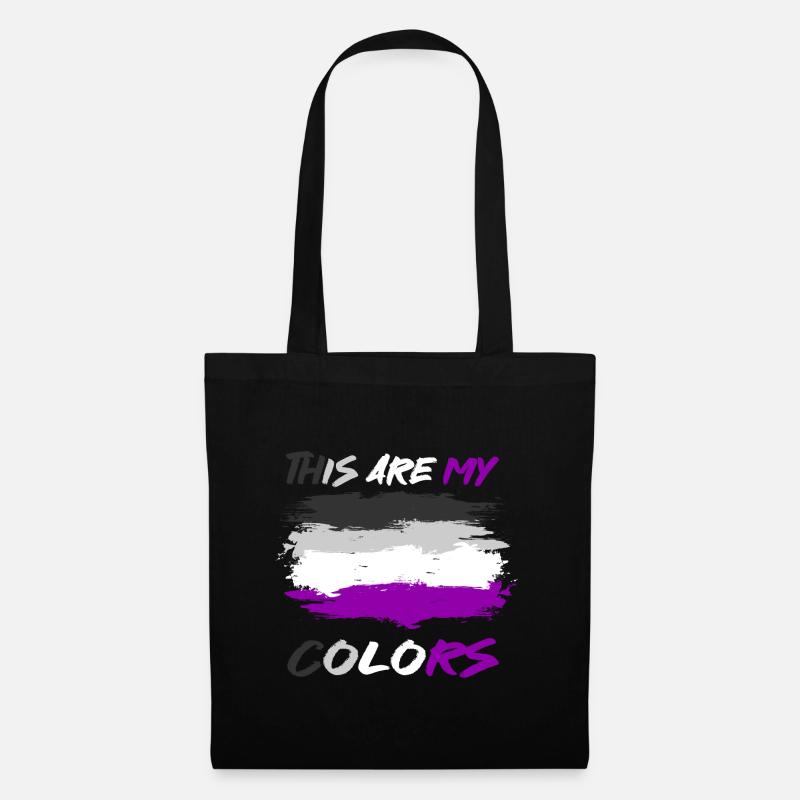 Asexual Proud Stolz Geschenk - Stoffbeutel - Schwarz