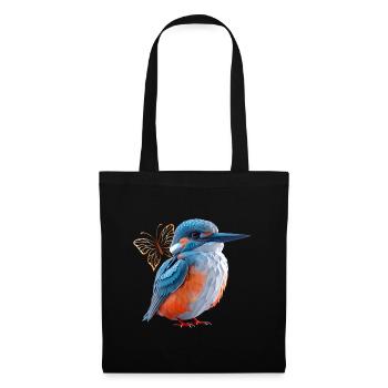 Eisvogel - Stoffbeutel - Schwarz - Vorne