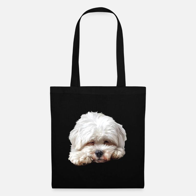 Maltese - Stoffbeutel - Schwarz