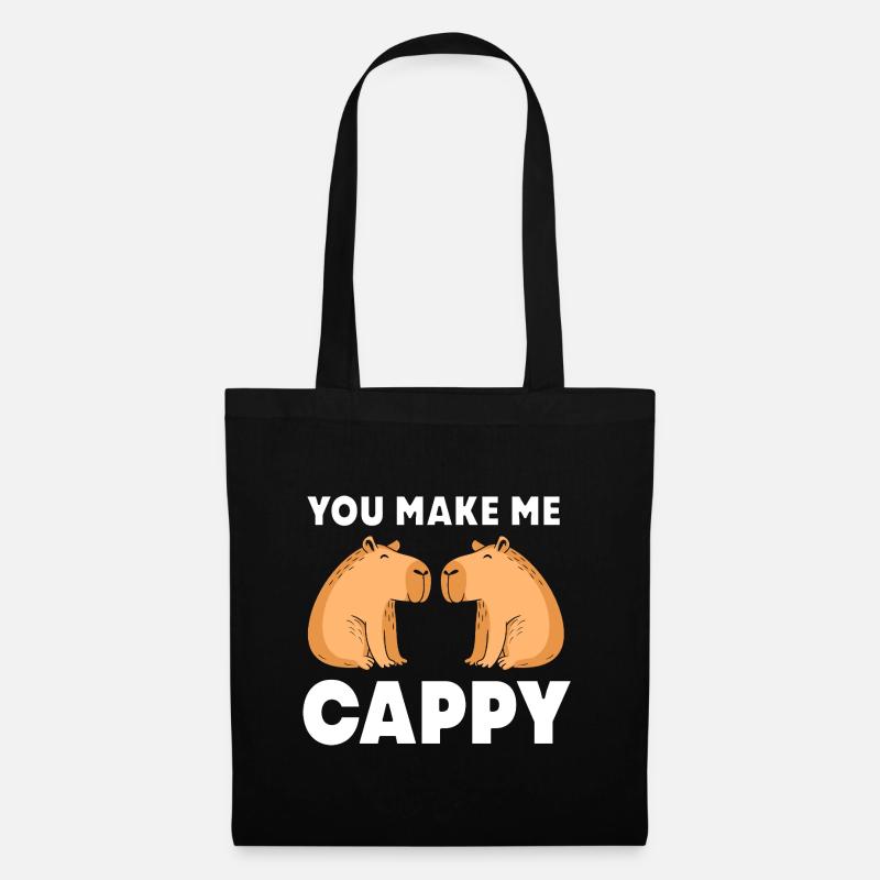 Capibara Capybara - Stoffbeutel - Schwarz