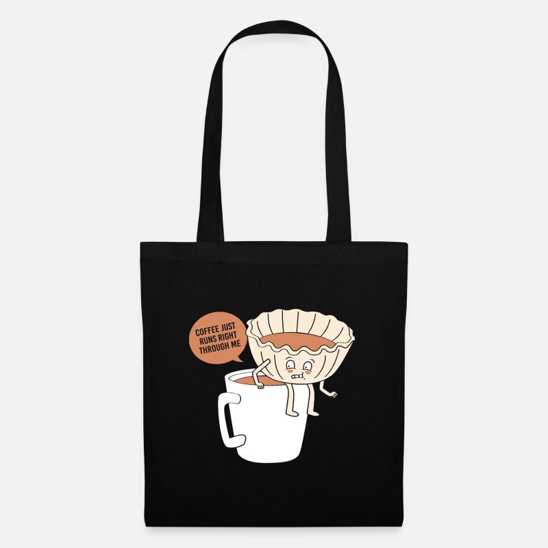 Kaffee Koffein Barista Espresso - Stoffbeutel - Schwarz