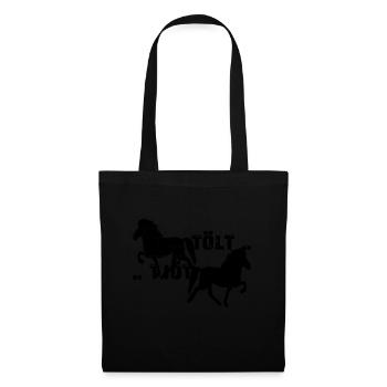 Icelandic Horse: Icelandic Horse Horse Pony Merch - Tote Bag - black - Front