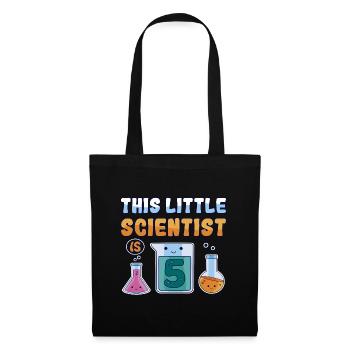 5th Birthday of Little Researcher Children 5 years old - Tote Bag - black - Front