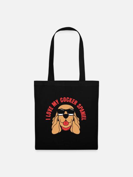 Cocker Spaniel Dad - Stoffbeutel - Schwarz