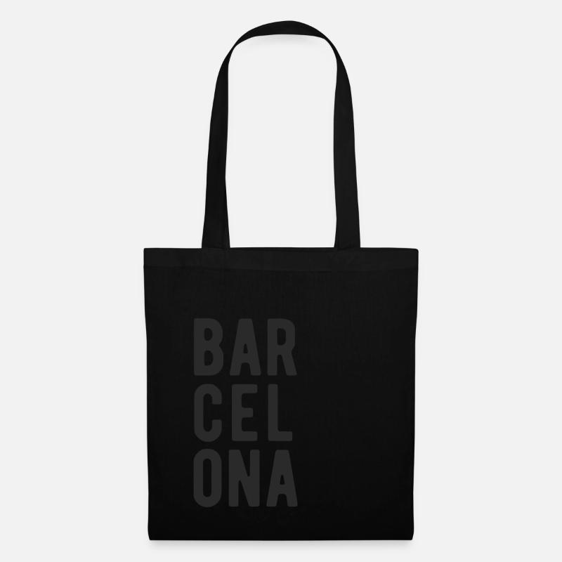 Barcelona Barcelonier Barceloner Barna Spruch - Stoffbeutel - Schwarz