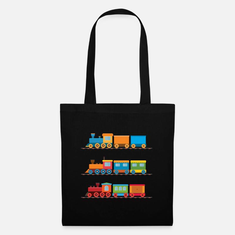 Train - Sac en tissu - noir