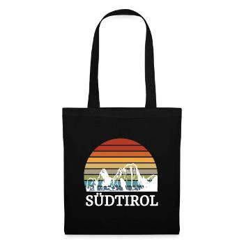South Tyrol Dolomites Fun skier Mountaineer - Tote Bag - black - Front
