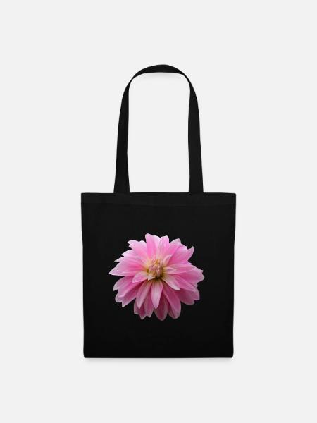 Blume rosa pinke Blume Blumen pink rosa Blumen - Stoffbeutel - Schwarz
