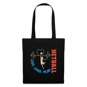 Love Netball Netball Player Gift - Tote Bag - black - Front