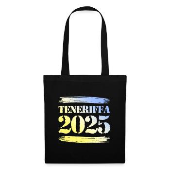 Teneriffa 2025 - Stoffbeutel - Schwarz - Vorne