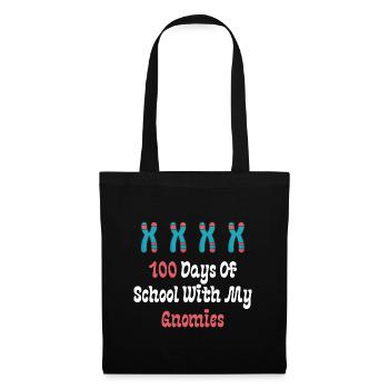 100 jours d’école avec mes gnomies - Sac en tissu - noir - Devant