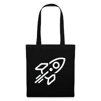 Fusée - Sac en tissu - noir - Devant