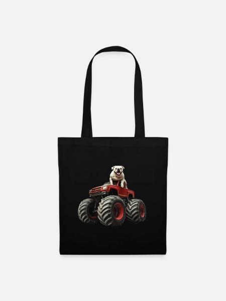 Hund - Stoffbeutel - Schwarz