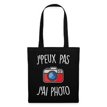 J'peux pas j'ai photo - Sac en tissu - noir - Devant