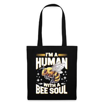 abeille abeille apicultrice abeille abeille - Sac en tissu - noir - Devant