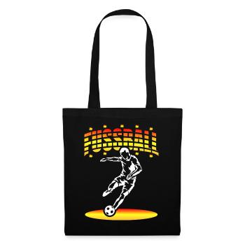 Joueur de football Cadeau de joueur de football - Sac en tissu - noir - Devant