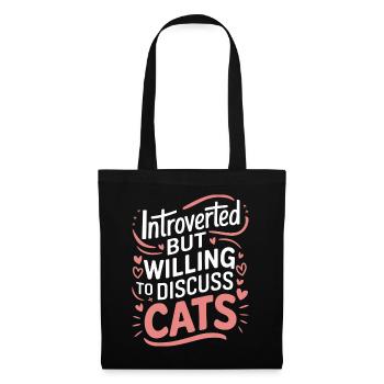 Introvert, antisocial, introvert - Tote Bag - black - Front