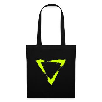 Symbol triangle brush design new yellow - Tote Bag - black - Front
