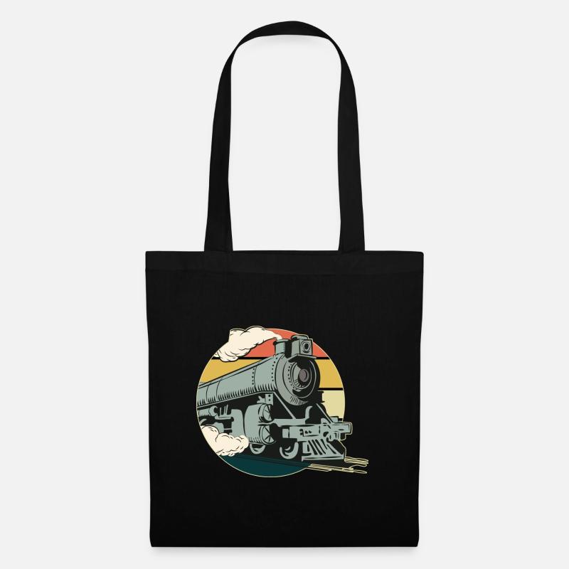 train - Tote Bag - black
